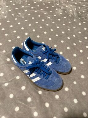 adidas Blue and White Suede Casual Sneakers